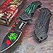 Zombie Hunter Green Monster Claws Biohazard Pocket Knife