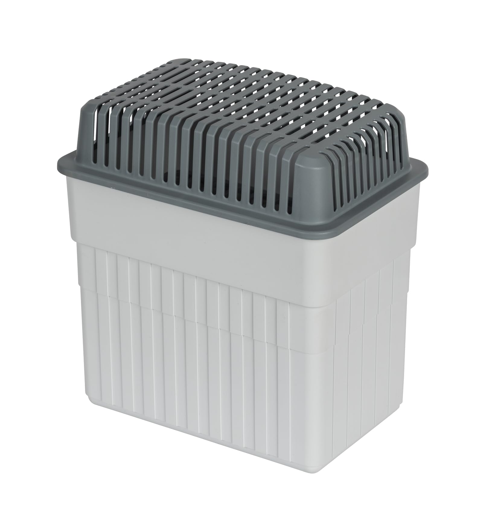 WENKO Środek do usuwania wilgoci z blokiem granulatu 2 kg, osuszacz do pomieszczeń, pomieści do 2,8 l wilgoci, testowany laboratoryjnie, nadaje się do ponownego napełniania, redukuje pleśń i zapachy,