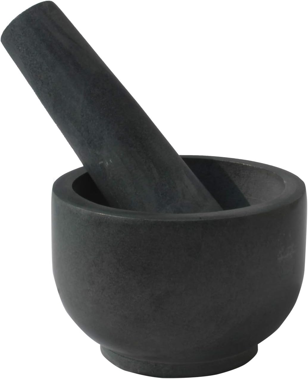 Kaizen Casa stone Mortar and Pestle, for Grind Spices, Powder Pesto, Mash Herbs, Crush Pills, Regular Size (3.75"X2.75" Mortar, 5" X1.5" Pestle): Home & Kitchen
