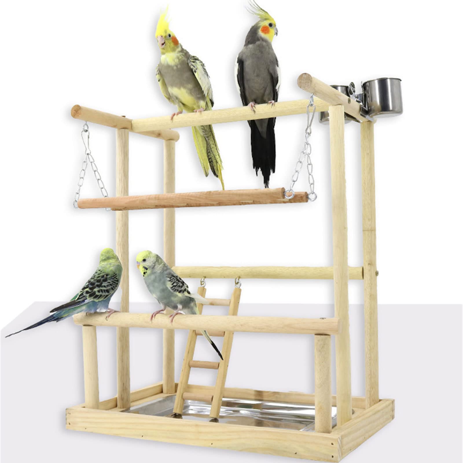 Spielständer Sitzstange Gym Vogel Gym Sittiche Spielzeug Vogelspielzeug Vogelkäfig Ständer Sitzstange Ständer Spielständer