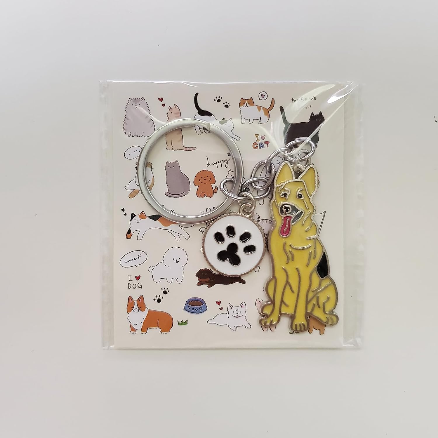 POYAMUSE Enamel Dog Pet Keychain - A Heartwarming Memorial and Adorable Accessory keyring for Dog Lovers image 3