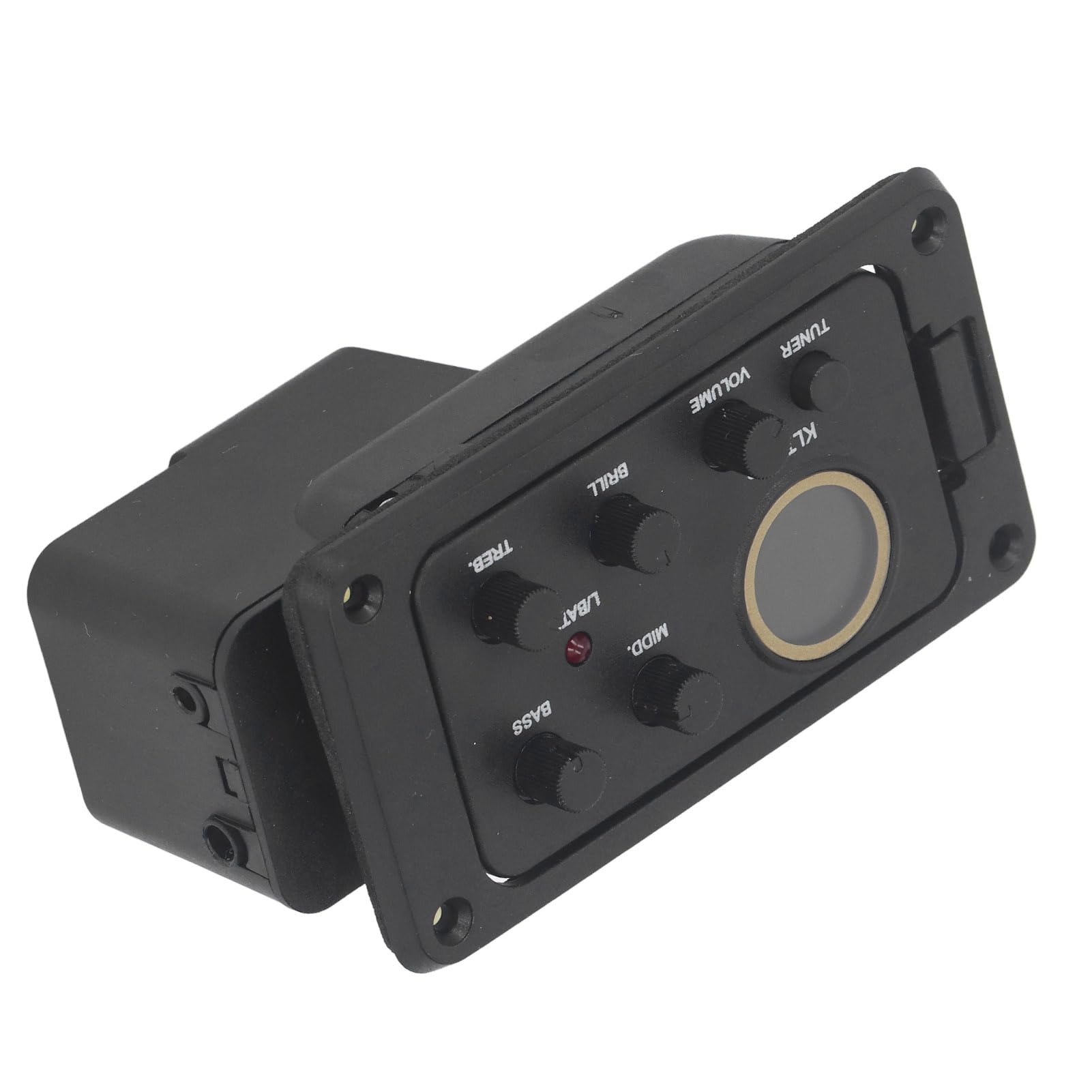 Tonabnehmer für Akustikgitarre 4-Band-EQ-Vorverstärker Equalizer LCD-Tuner Verstärker mit LCD-Display Präzise Klangsteuerung