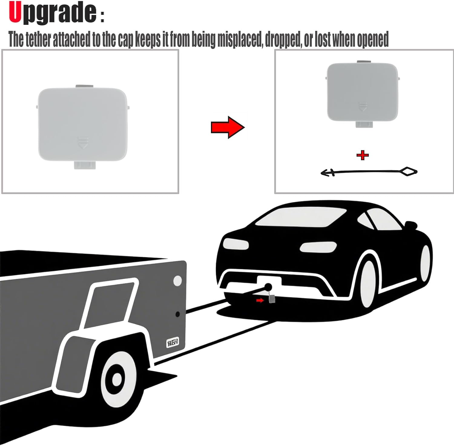 Front Tow Cover for 16-19 Mercedes-AMG CLA W117 Coupe C117 AMG Line Fit CLA45 cla45amg 45amg 2016 2017 2018 2019 Bumper Hook Eye Cap