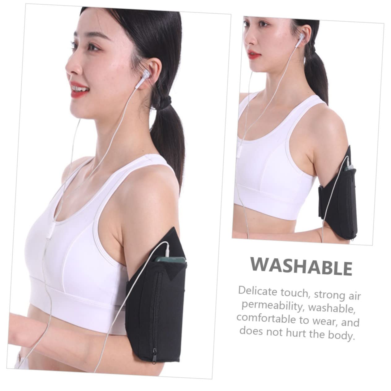 Abaodam 4pezzi Borsa Da Braccio Multifunzionale Per Smartphone Resistente All Per Corsa Fitness Escursioni e Ciclismo Compatibile Con Telefoni Di Diverse