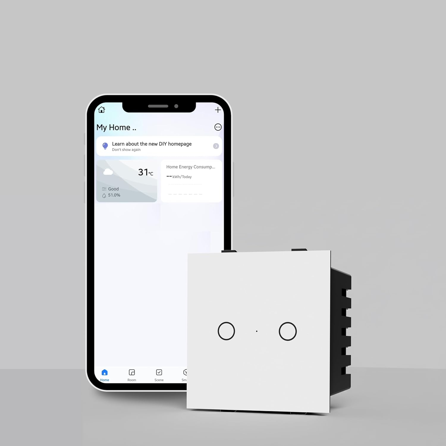 AZIOT SMART MODULAR 2 GANG TOUCH SWITCH (16amp Each) – GLASS (Not Acrylic): Elevate Your Home with Effortless Control (Fits in Anchor Roma Classic and similar plates) White AZIOT SMART MODULAR 2 GANG TOUCH SWITCH (16amp Each) – GLASS (Not Acrylic): Elevate Your Home with Effortless Control (Fits in Anchor Roma Classic and similar plates) White