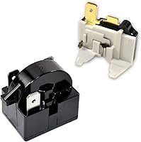 Vista 1 de Compresor de refrigerador de 4.7 ohmios y 3 pines PTC Starter/Start Relay y Kit de sobrecarga compatible con mini refrigeradores, refrigeradores