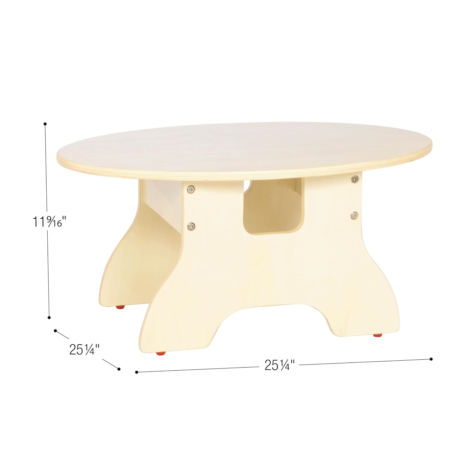 Angeles Round Coffee Table, Toddler Reading Book Nook Table, Daycare, Preschool, Classroom or Playroom Kids Furniture, Assembly Required