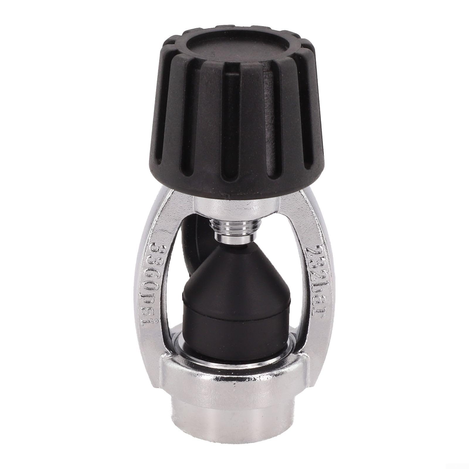 ARA Diving DIN do INT Adattatore regolatore ottone convertitore valvola primo stadio nero con tappo antipolvere