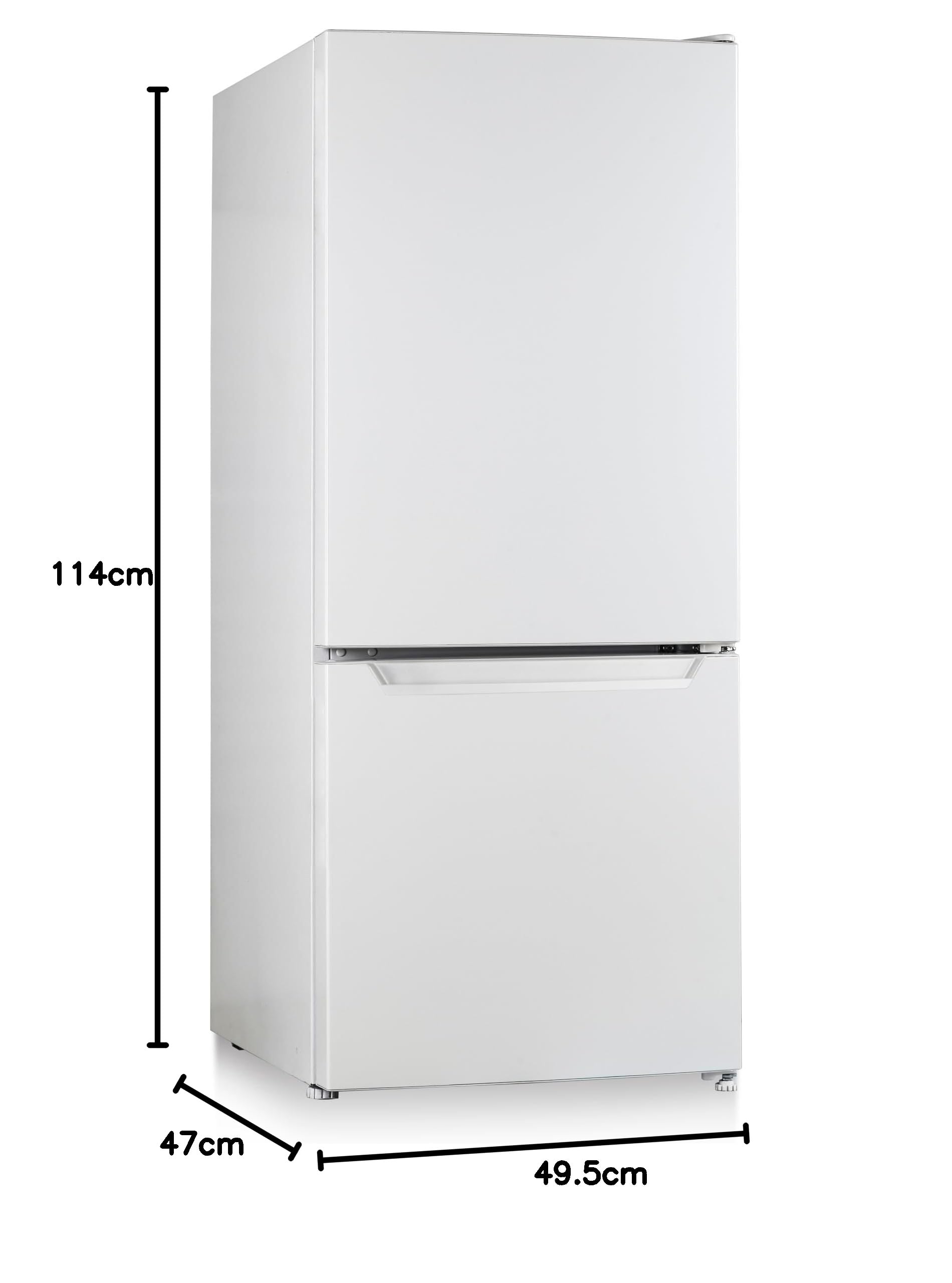 PKM KG117EW Frigorífico y congelador | Diseño blanco | 114 cm | 87 litros de refrigeración | 30 litros de congelación | 39 dB | Iluminación LED | Independiente