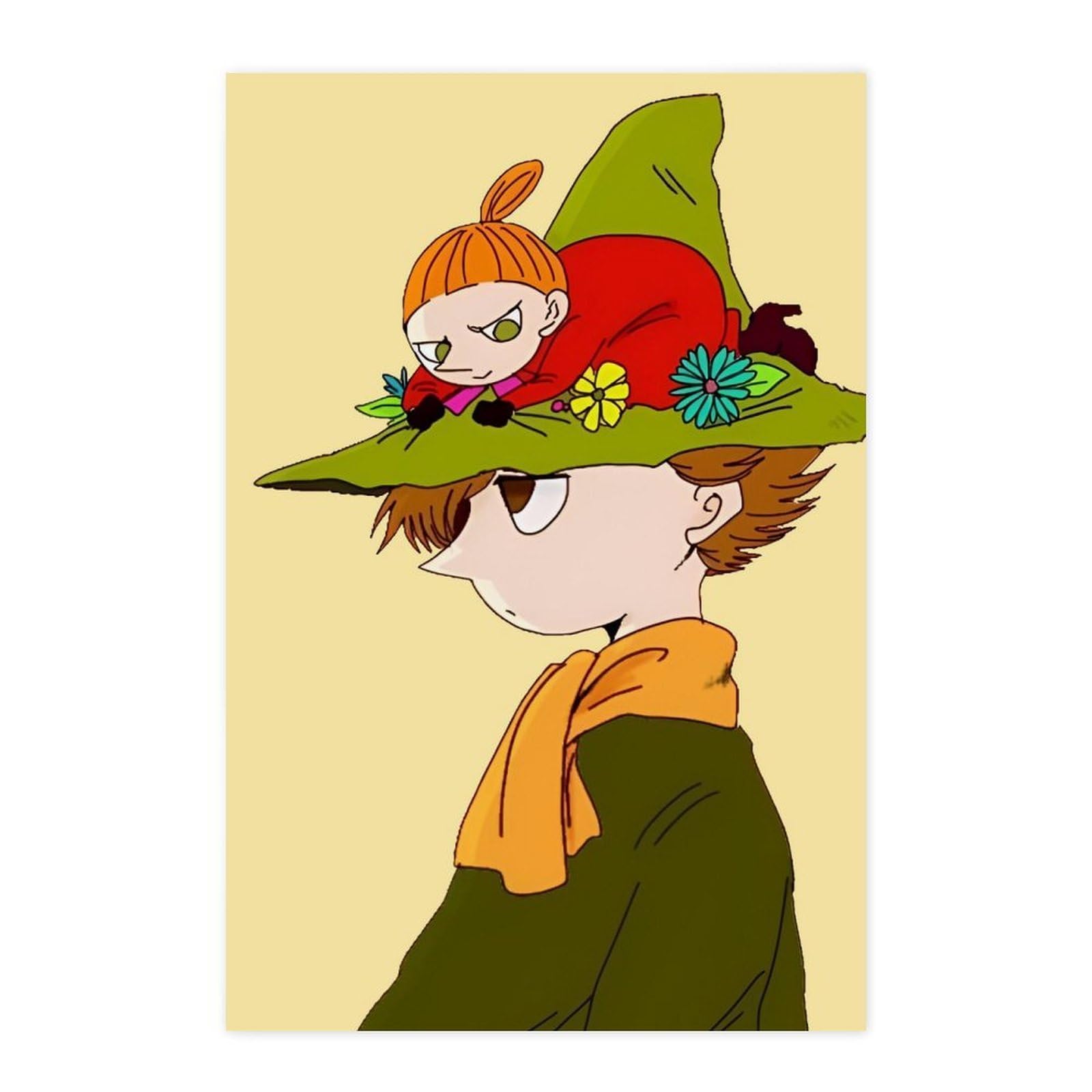 Amazon.co.jp: Snufkin Moomin Poster Painting Interior Wallpaper