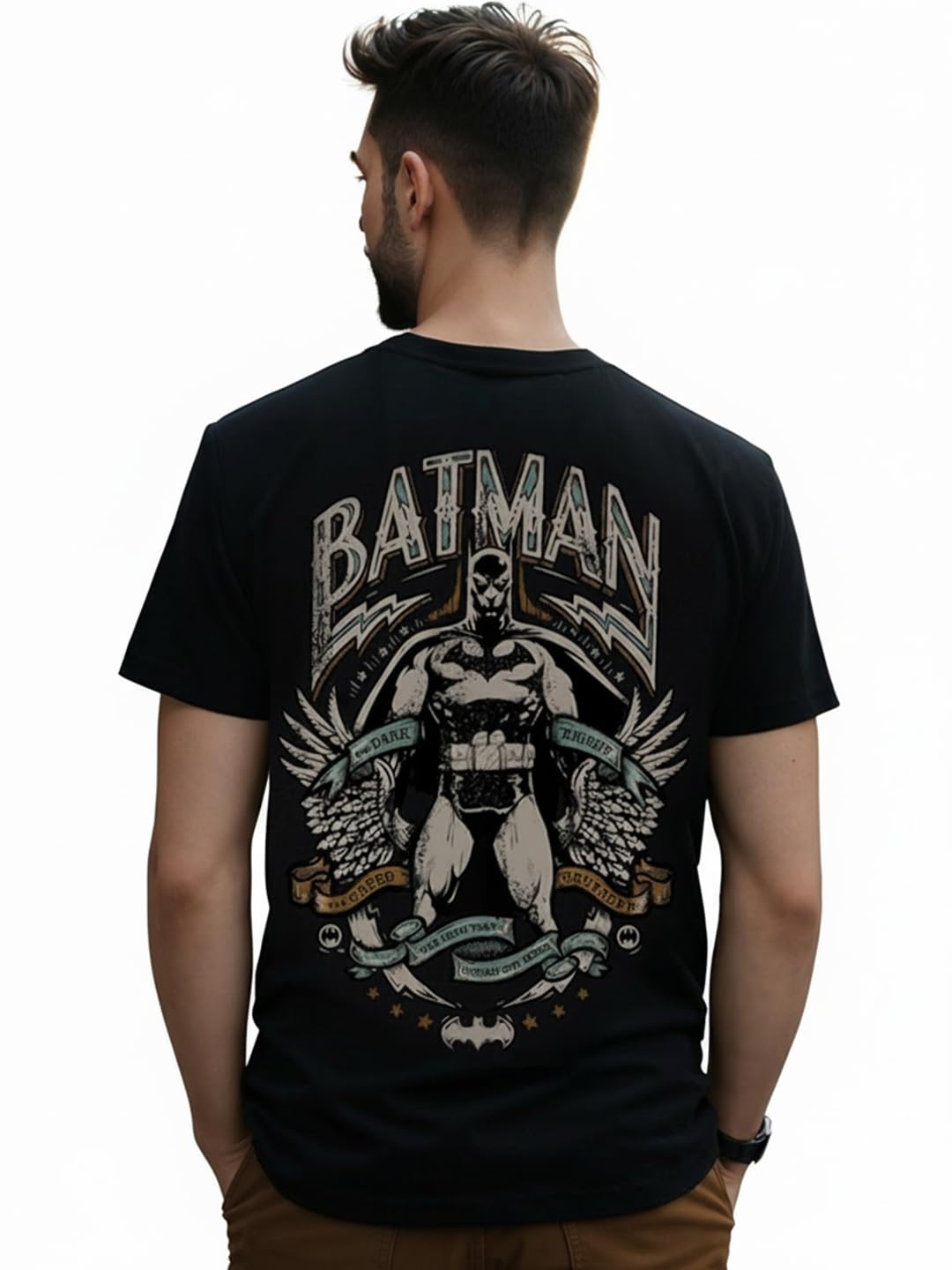 X DC Men's Cotton Graphic Print Regular Fit Half Sleeve Round Neck T-Shirt | Tshirt for Man | Tshirt for Men Cotton | Tshirts for Men Stylish | Casual Wear | Street Wear