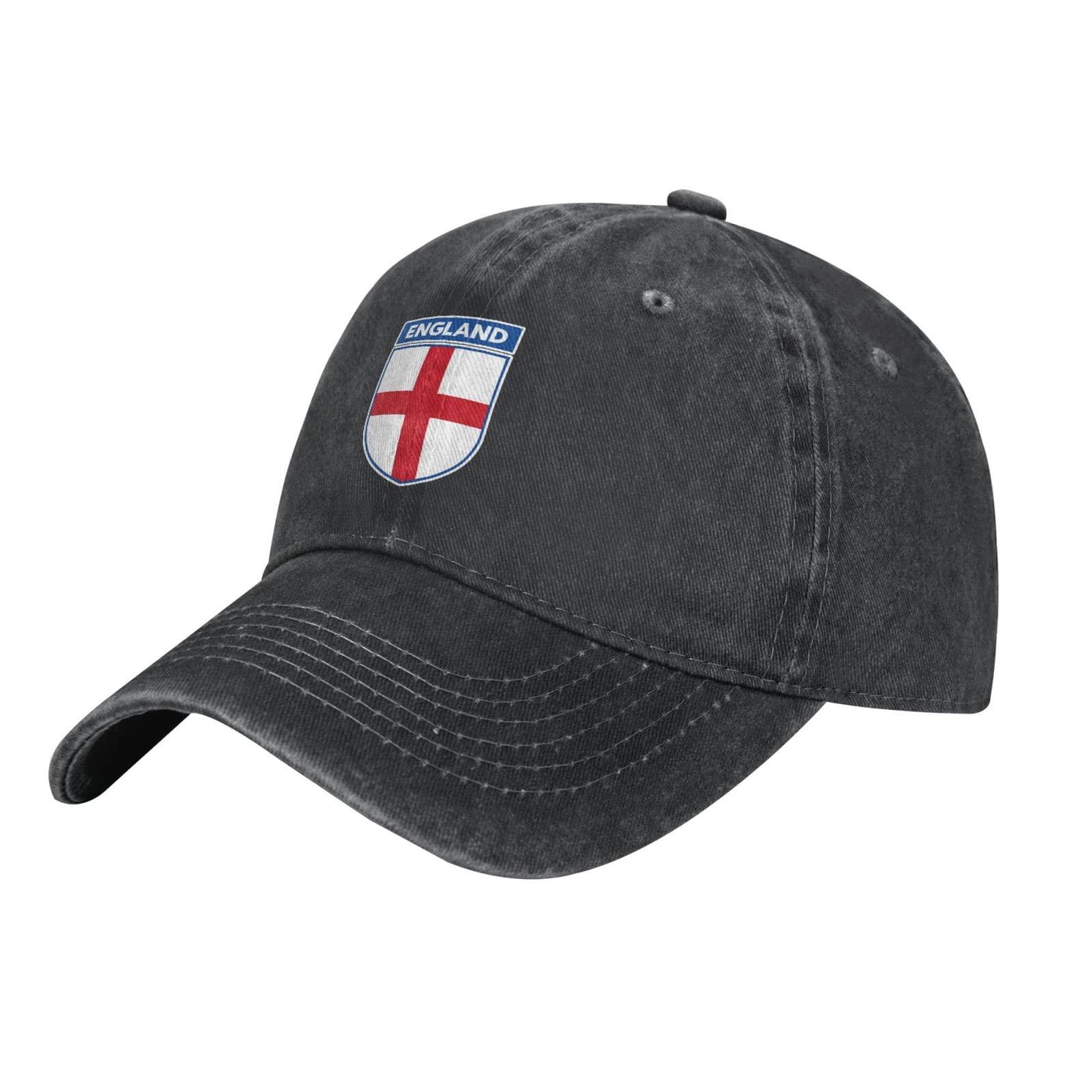 Cowboy Baseball Cap Team England Flag Baseball Cap Men Black Vintage Cotton Hat Unisex Hats