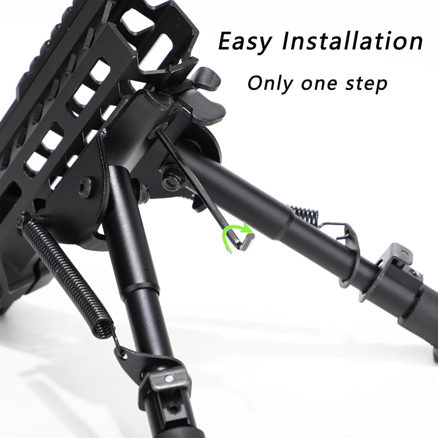Bipods for Rifle 6-9 inches Lightweight Adjustable Leg Length with Adapter