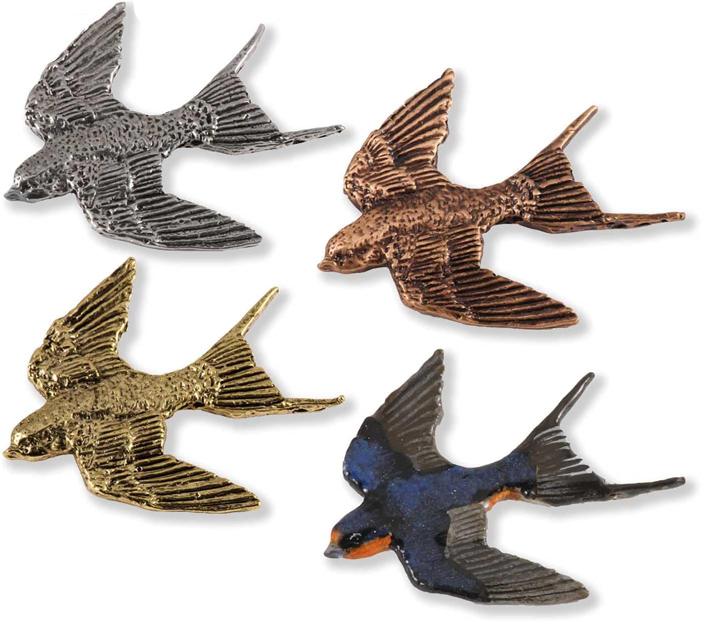 Handcrafted Copper Plated Swallow Magnet for Personalizing Home Office School Classroom Refrigerator Whiteboard Locker - Made in The USA - SKU BC114MAG