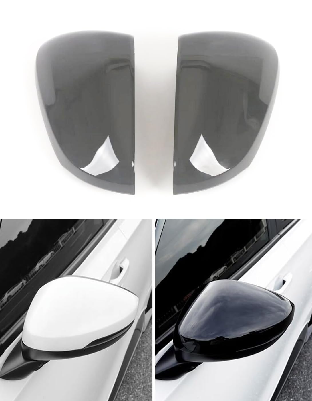 Chrome Side Door Mirror Cover Trim Cap For 2014-2018 Chevy Trax – ABS, Adhesive Mount, Left & Right