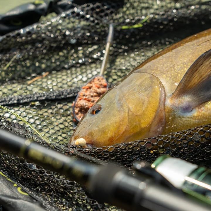 OMC FC Net & Mat Combo - Quick-Fold Landing Net with Fish-Safe Rubber Mesh & Roll-Out Unhooking Mat for Safe and Responsible Angling