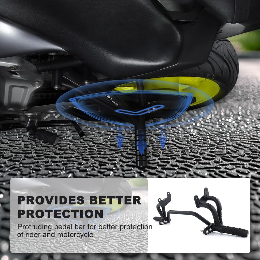 Xitomer Stunt Subcage Compatible with Honda CBR600RR 2005-2006 Rear Passenger Peg Guard Stunt Step Plate, Stunt Protection Exhaust Guard