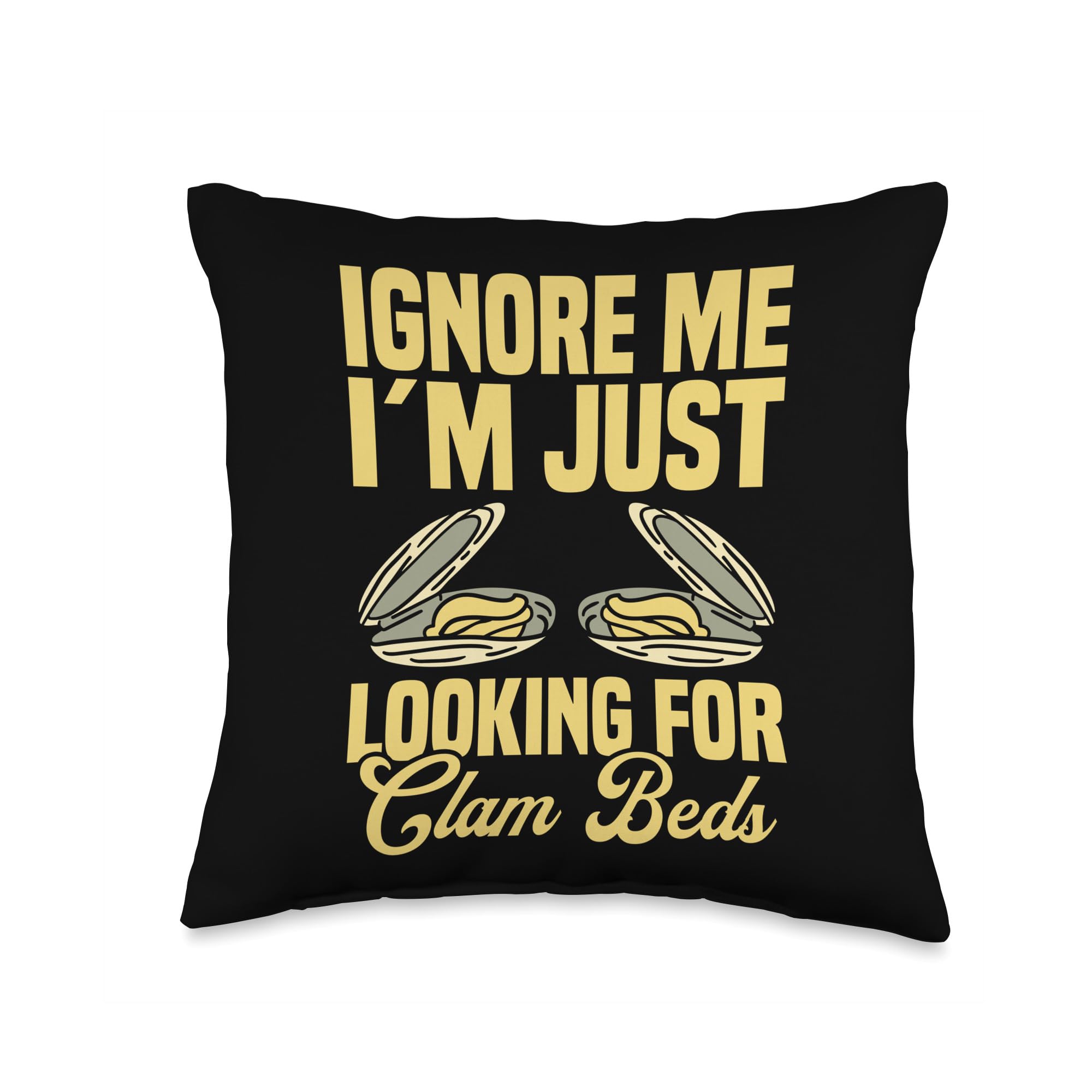 Clamming Equipment Clam Digging Tools Clams Clamming Throw Pillow