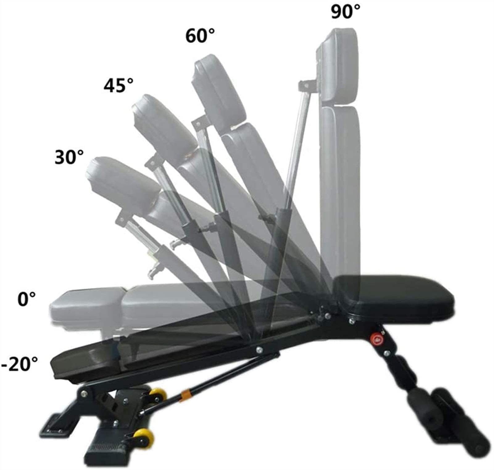 Panca Pesi, Panca Piana, bilanciere per Pesi, Panca Piana, Panca Piana, Attrezzatura per Fitness Multifunzionale per la casa, Panca con manubri