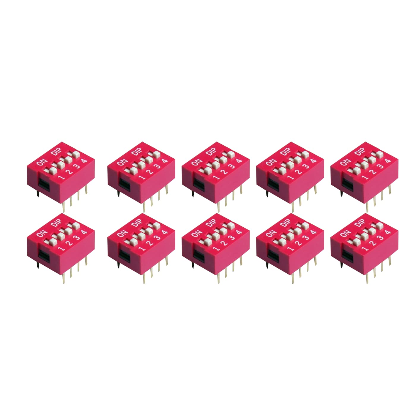 Electronic Spices Manual 4 Way Dip Switches Standard Profile Bd04 Pack Of 10pcs (B0B9BN4V65) Amazon Price History, Amazon Price Tracker
