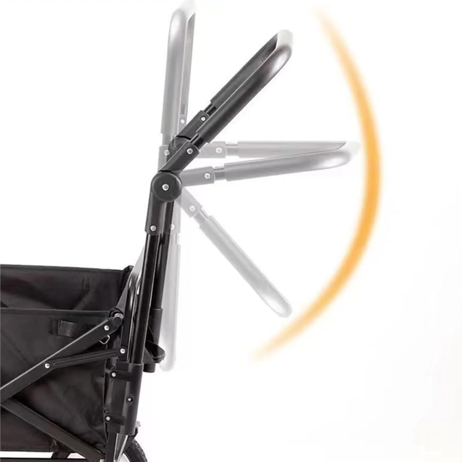 Adjustable Push Pull Handle for Folding Wagon Folding Wagon Handle Push Pull Bar Adjustable Angle Easy Installation Multifunction Camping Carts Handle Wagon Attachment