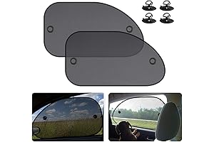 2-Pack Universal Side Window Sunshades for Cars