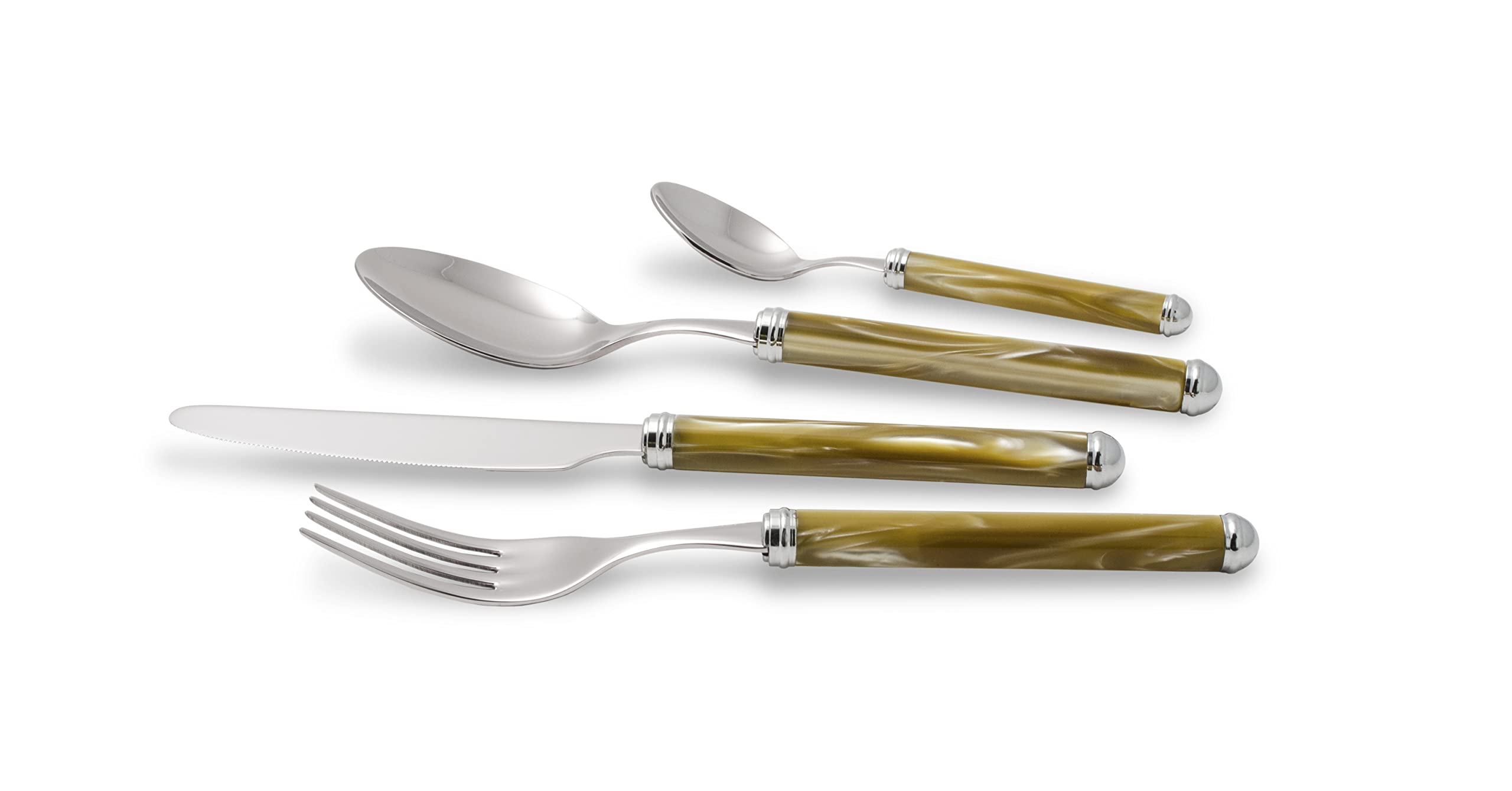 Ménagère de table Rivadossi Rodi 24 pièces champagne pour service 6 personnes