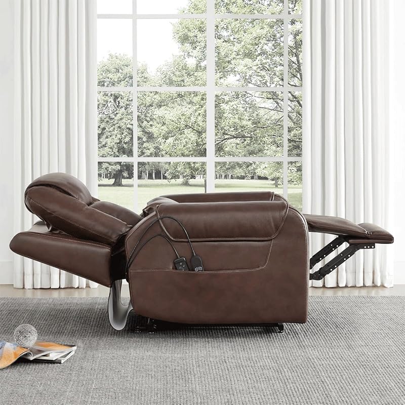 Sillón reclinable con elevador eléctrico color único miniatura 5