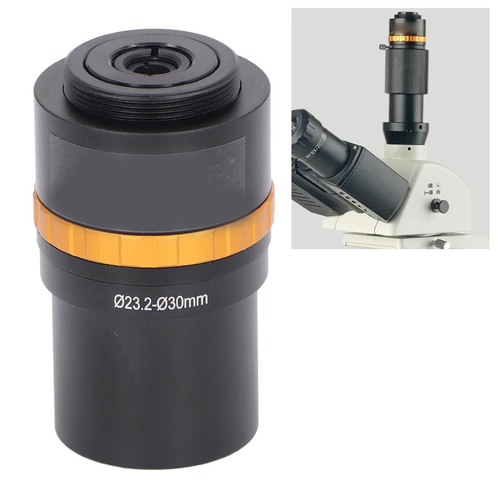 Lente Ocular Digital, Ocular de Microscopio Multifuncional de Alta Precisión, Interfaz de Cámara de 25 Mm para Escuelas