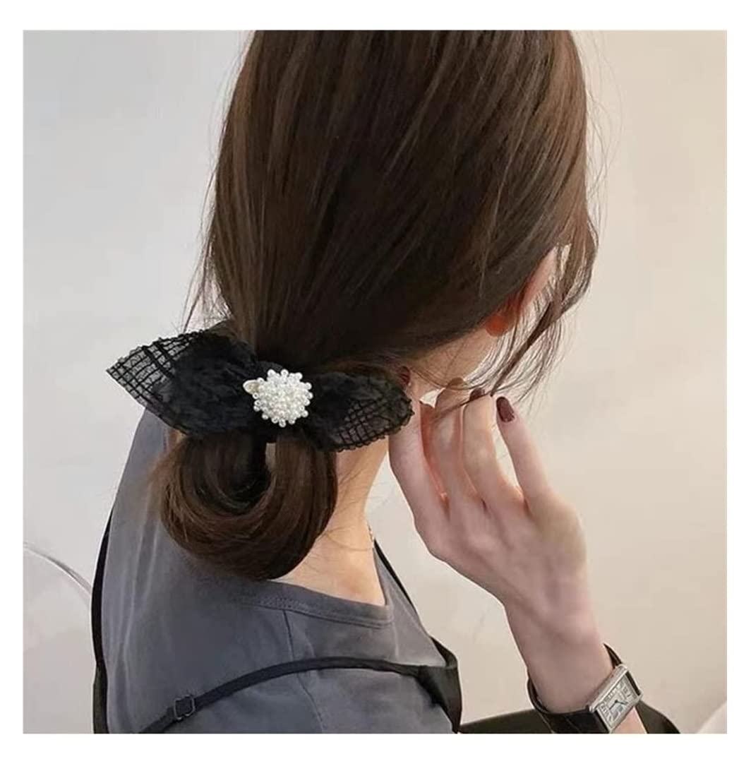 Scrunchies Haargummi 5 Stücke Retro Haar Ring Weibliche Krawatte Gummiband Kopf Seil Haarschmuck Kopfschmuck Zopfgummi Elastische