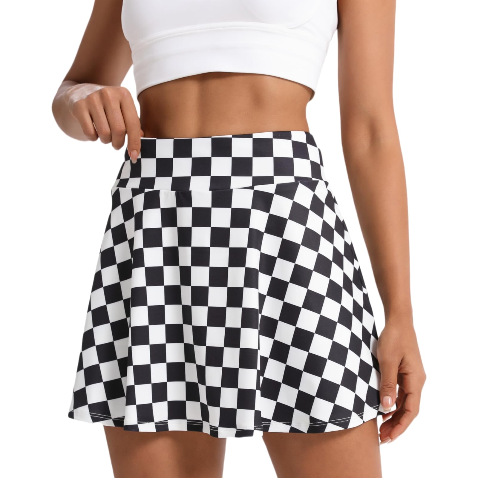 Women's Tennis Skirt Pleated Athletic Skirt with Shorts Pocket High Waisted Golf Skort for Workout Pickleball-image-34