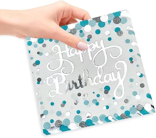 Miniatura 8 de Paquete de 40 servilletas desechables de papel de aluminio de 2 capas de papel de aluminio desechables de primera calidad, ecológicas, para adultos