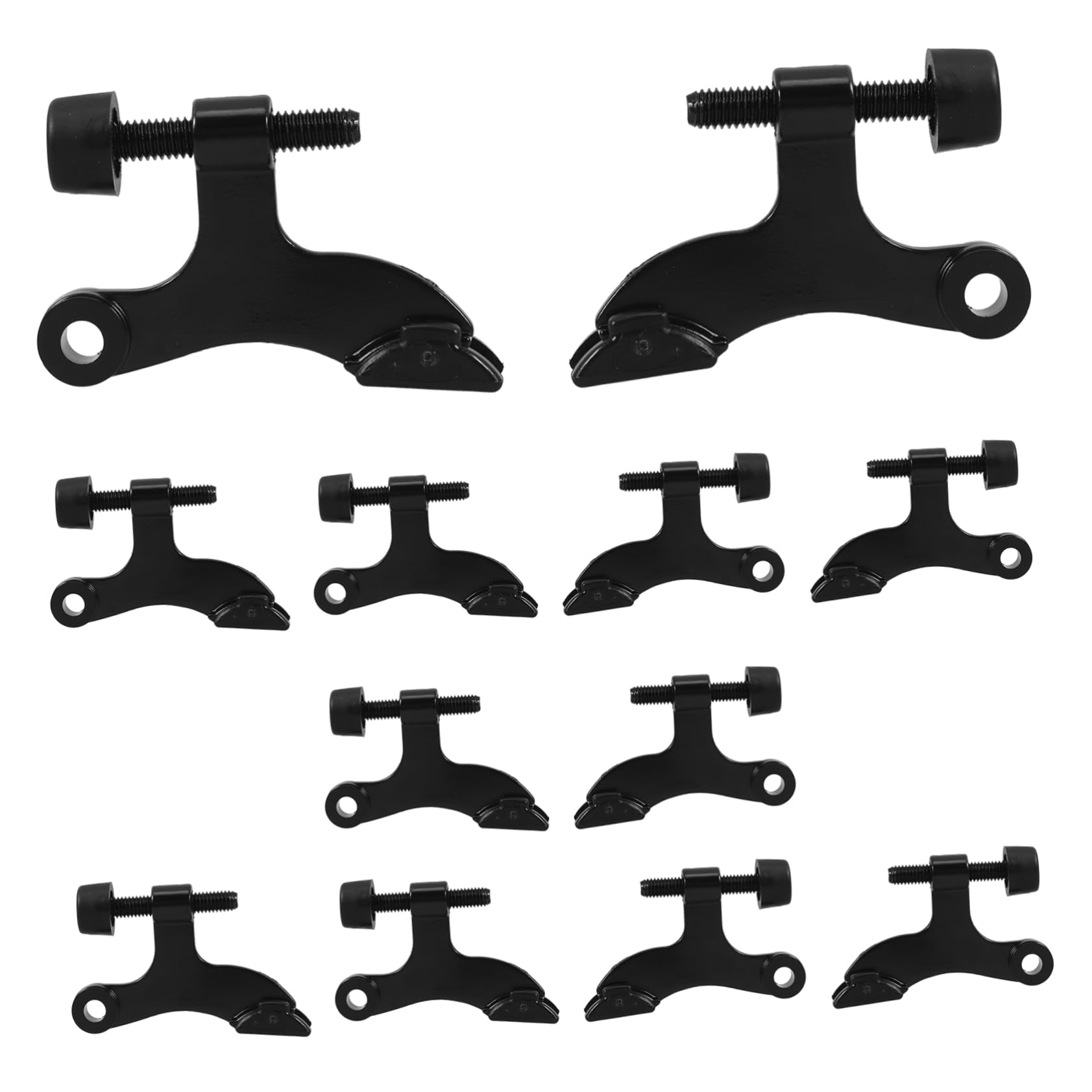 12 Piezas Tope de Puerta Ajustable, Engrosado con Revestimiento Antioxidante, de Aleación de Zinc Diseño Americano para Mayor Seguridad Hogar | Estilo Americano Engrosado, Recubrimiento Antioxidante, Aplicación Versátil para Montaje Superior