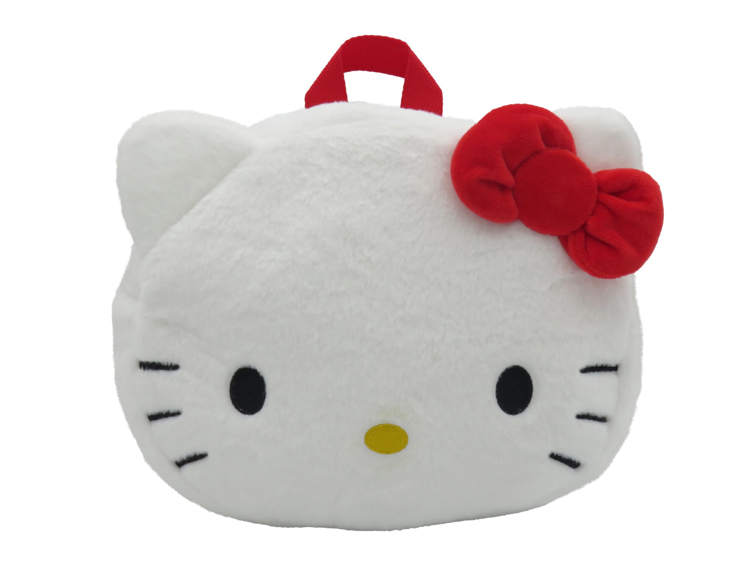 CYPBRANDS Hello Kitty, Sanrio, Mochila, Peluche, Bolsos, Figura 3D, Cara Hello Kitty, Color Blanco, Producto Oficial
