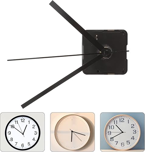 Miniatura 5 de Kit de movimiento de reloj para mecanismo silencioso de repuesto de reloj DIY con manecillas negras rectas y diseño preciso para una fácil