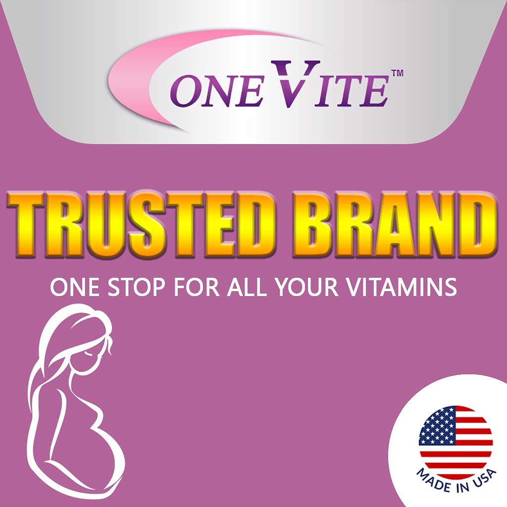 akron pharma Prenatal Multivitamin for Women OneVite 90 Count with Iron
