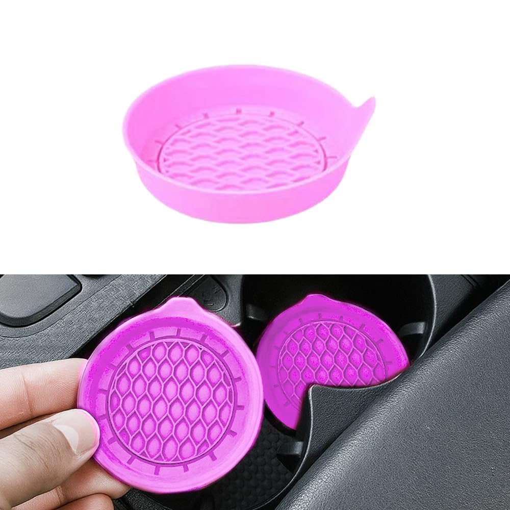 2025 New Durable Car Cup Holder Coaster Upgrade Multifunctional Silicone Cup Holders Insert Non-Slip Car Interior Accessory Universal