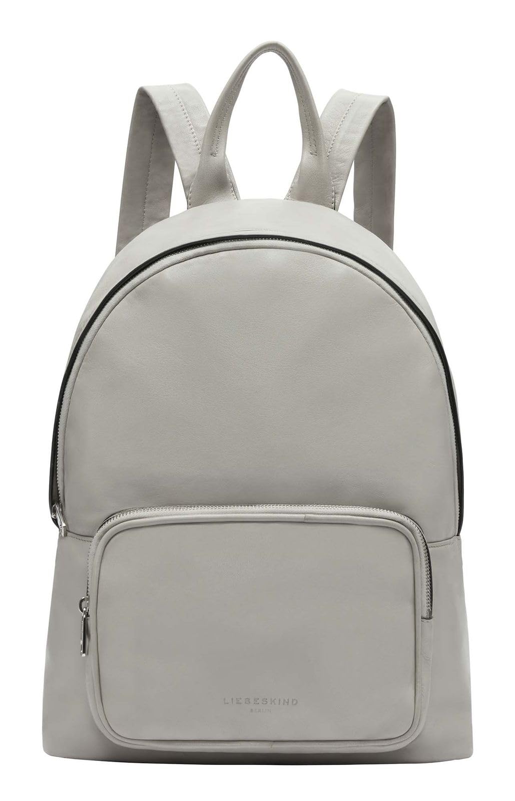 LIEBESKIND BERLIN Leather leisure backpack with laptop compartment Lila Sheep Natural Backpack Steel taupe