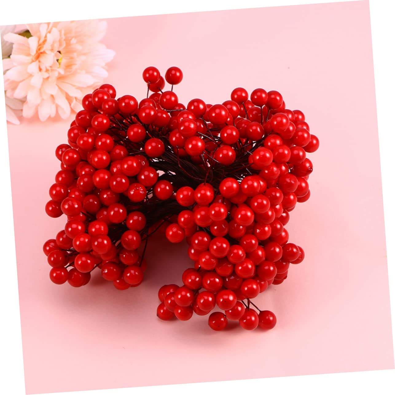 200 Pezzi Bacche Artificiali Rosse Per Decorazioni Natalizie – Flessibili, Realistiche, Per Alberi, Ghirlande, Centrotavola E Fai-Da-Te