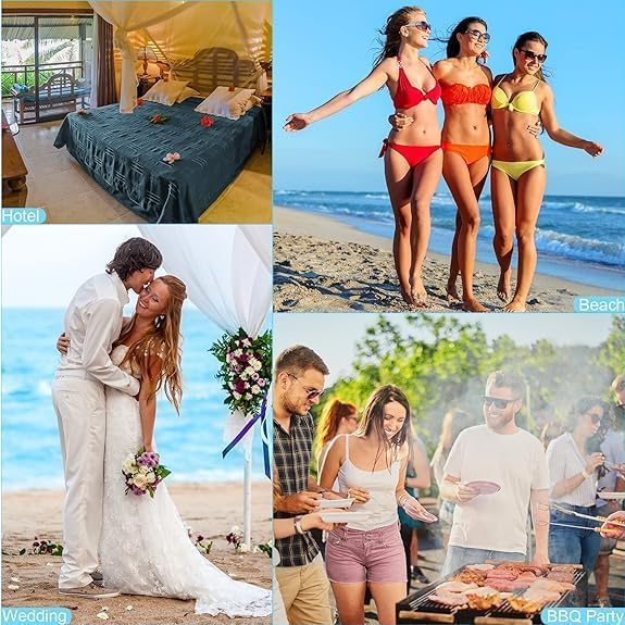 24 paia di infradito per ospiti di nozze – pantofole per matrimonio, festa di matrimonio, spa, ospiti dell'hotel, pantofole con scheda delle taglie e sacchetto con coulisse, 4 misure – bianco