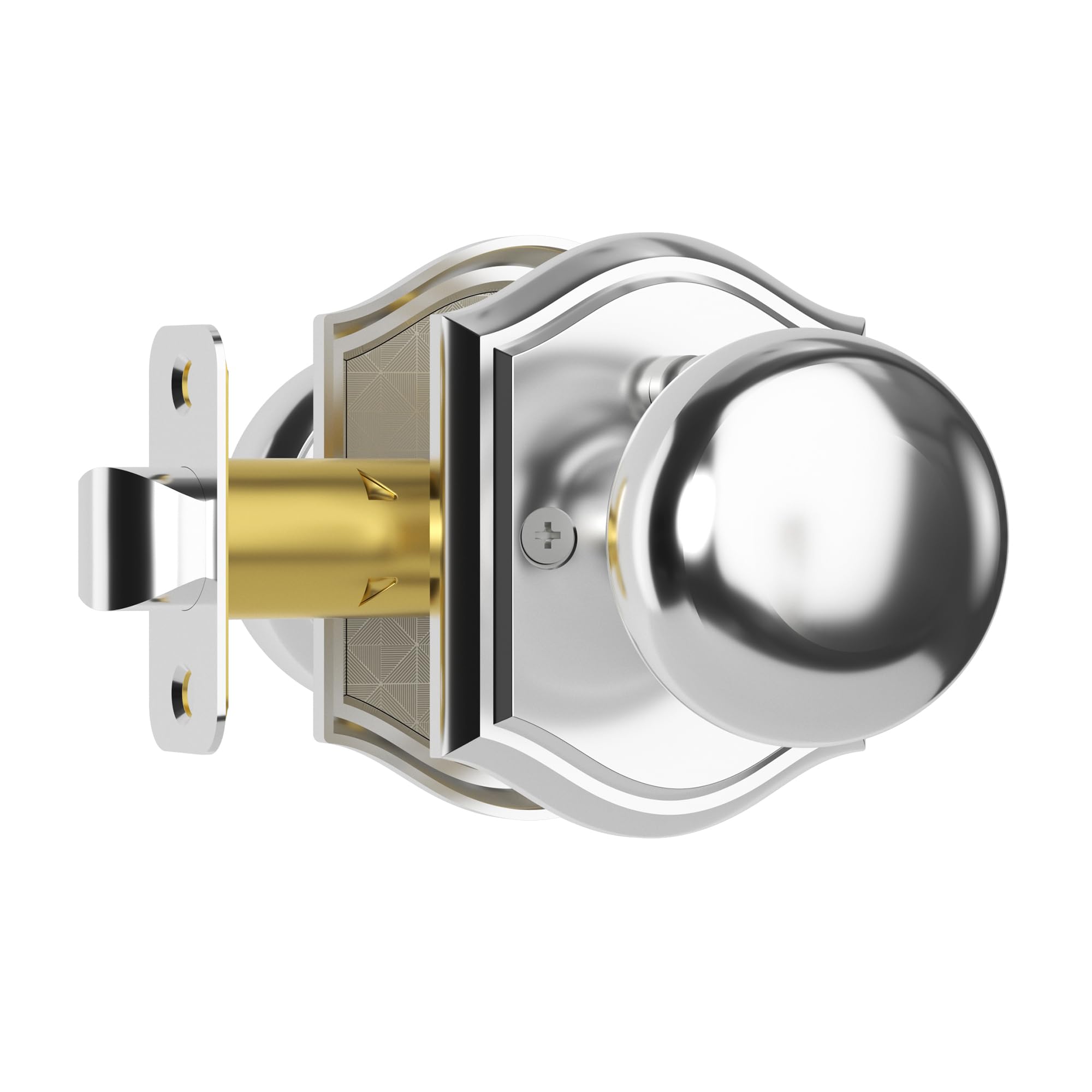 Vintage Brass Privacy Door Knob - Antique Style -18