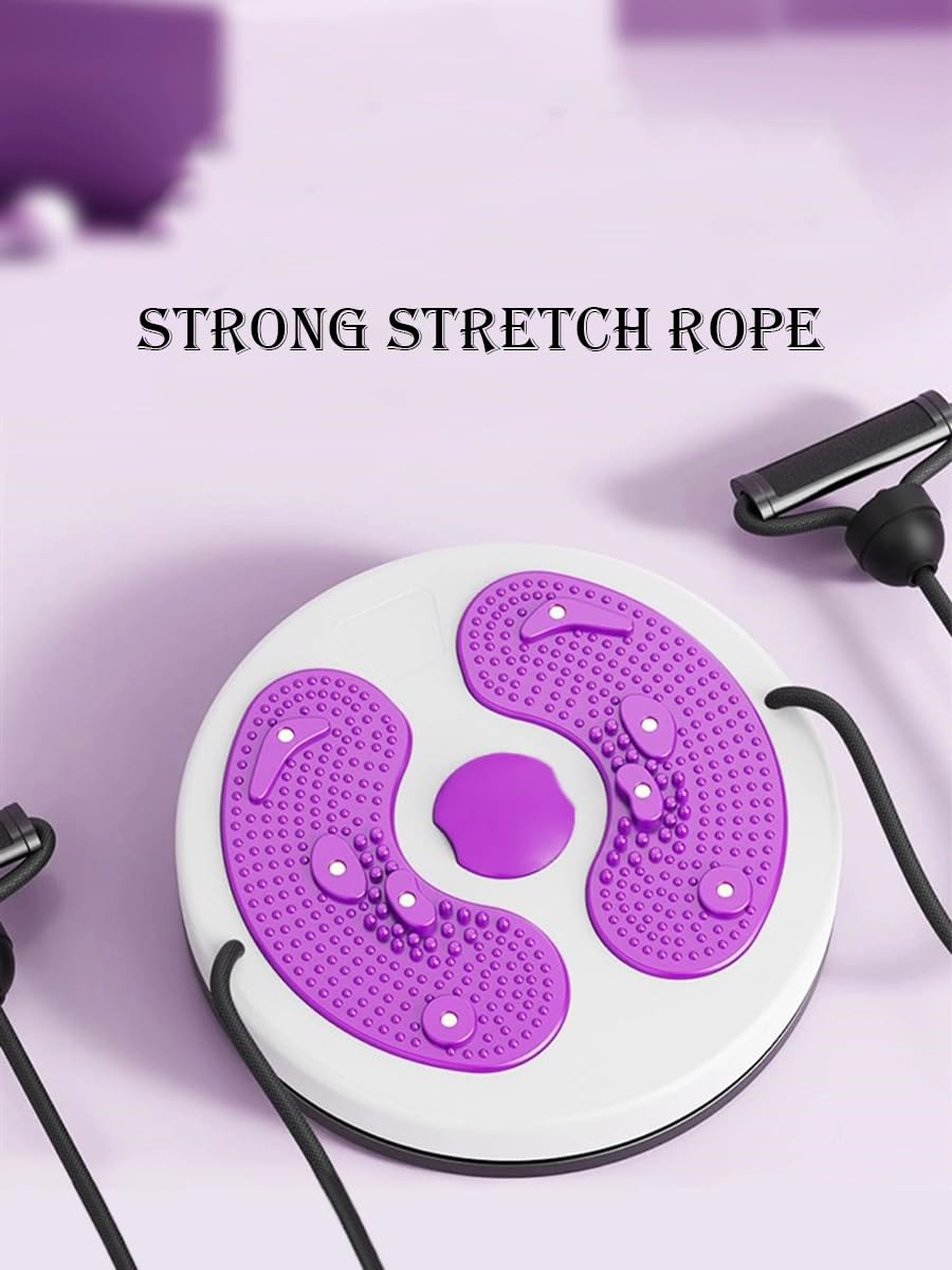 Twist Waist Disc,Disco Giratorio de Cintura con Cordón, Ejercicio en Casa Máquina de Ejercicio de Torsión y Forma, Board Cintura para Adelgazar con Suela de Pie de Masaje,Puede Cargar 100 Kg