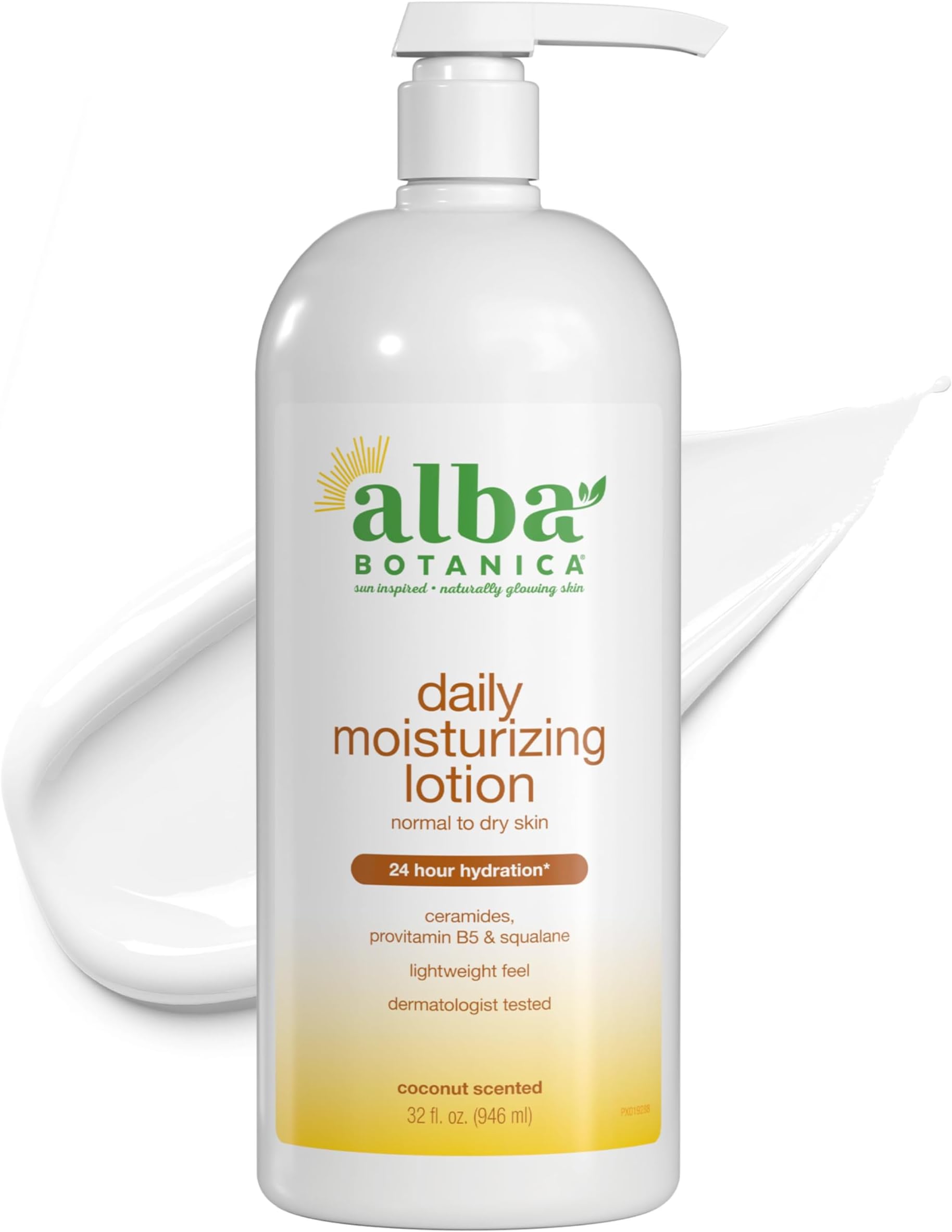 Daily Moisturizing Lotion, Dry to Very Dry Skin, with Shea Butter and Coconut Oil, 32 Oz (Packaging May Vary)