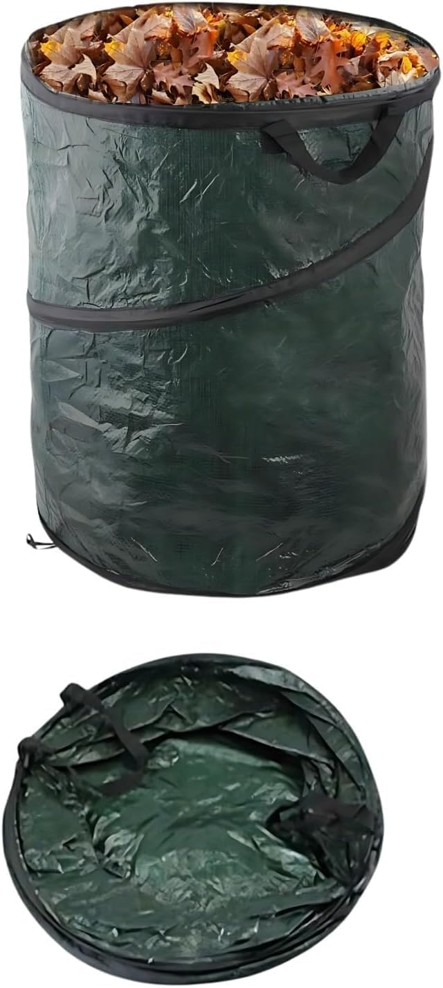 ADEPTNA Large Durable Pop-Up Garden Waste Bag – Reusable Garden Sack for Grass, Leaves, Soil & Compost – Collapsible Bin Bag with Handles for Easy Storage & Transport (PACK OF 1)