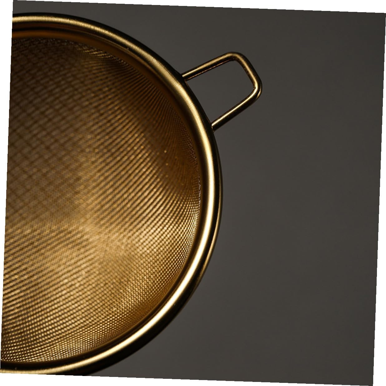 Golden Stainless Steel Tea Strainer with Fine Mesh and Handle Handcrafted Loose Leaf Infuser for Teapots Cups and Mugs Easy to Clean and Air Dry Gift for Tea Lovers
