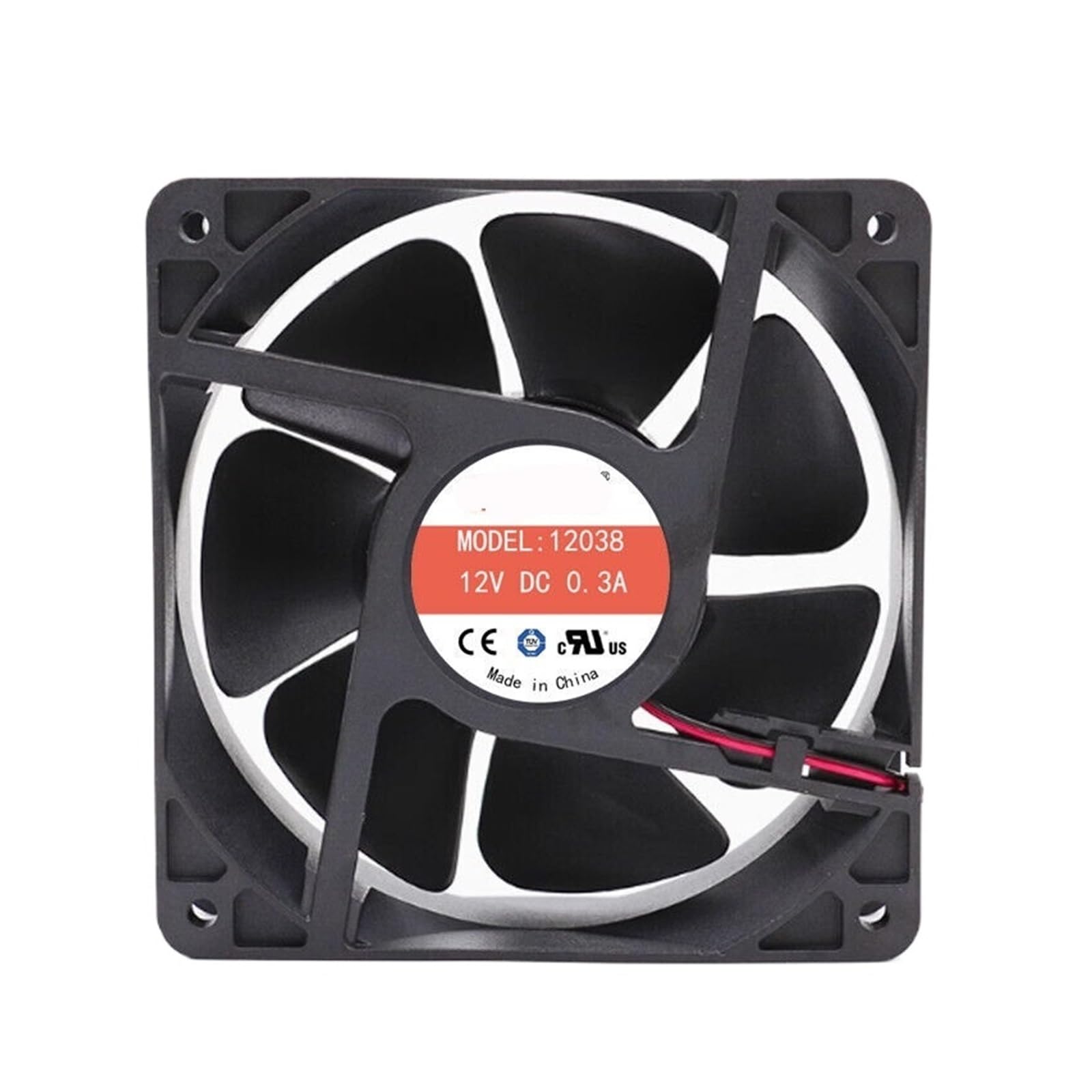 PEQYUACTE 120mm Cooing Fan 120x120x38mm1 12038 5V 12V 24V 48V dc 110v 220v Cooler ac axial Fans(12V 2wire ball)