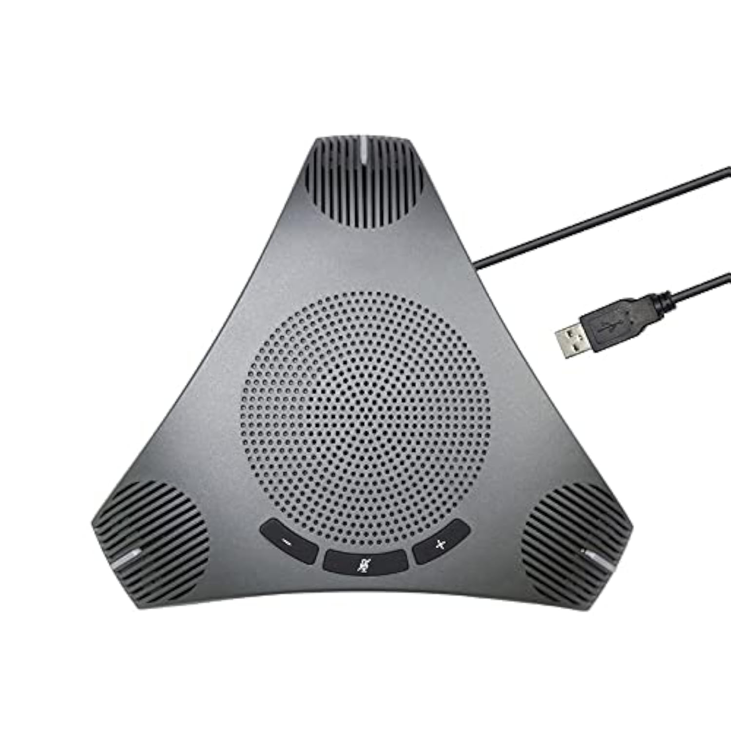 Conference Speaker and Microphone,360° Omnidirectional USB Speakerphone Microphone, Clear Voice Pickup, Noise Reduction Computer Microphone for 8-10 People Business Conference,Home Office