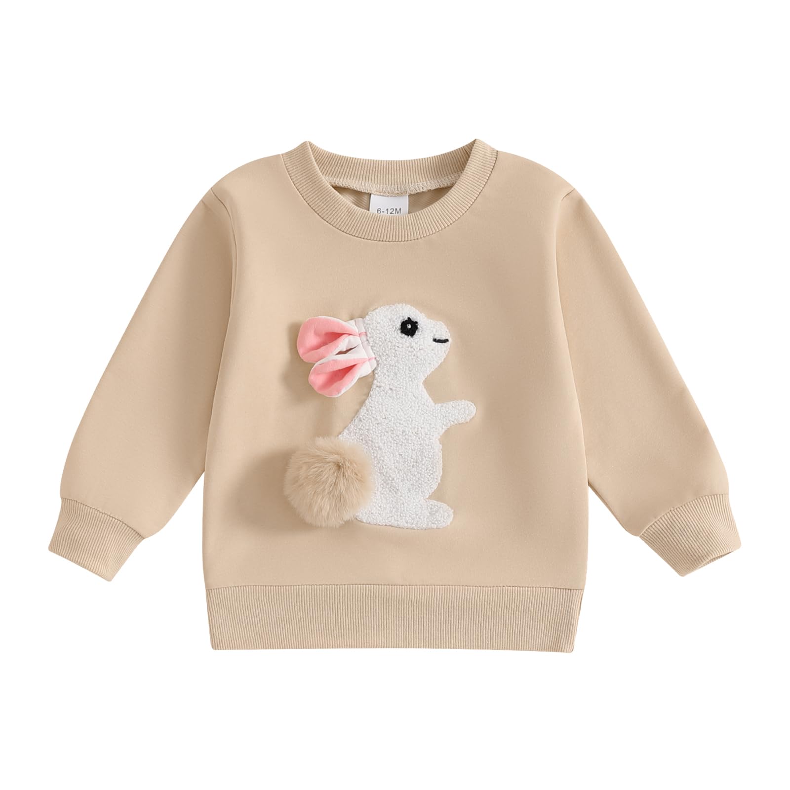 Geagodelia Sweat-shirt de Pâques à manches longues pour enfants garçons filles lapin à paillettes broderie lettres sweatshirts pulls à capuche tenues de Pâques pour petite fille