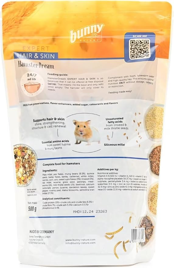 Bunny Rêve Expert Hair & Skin pour hamster