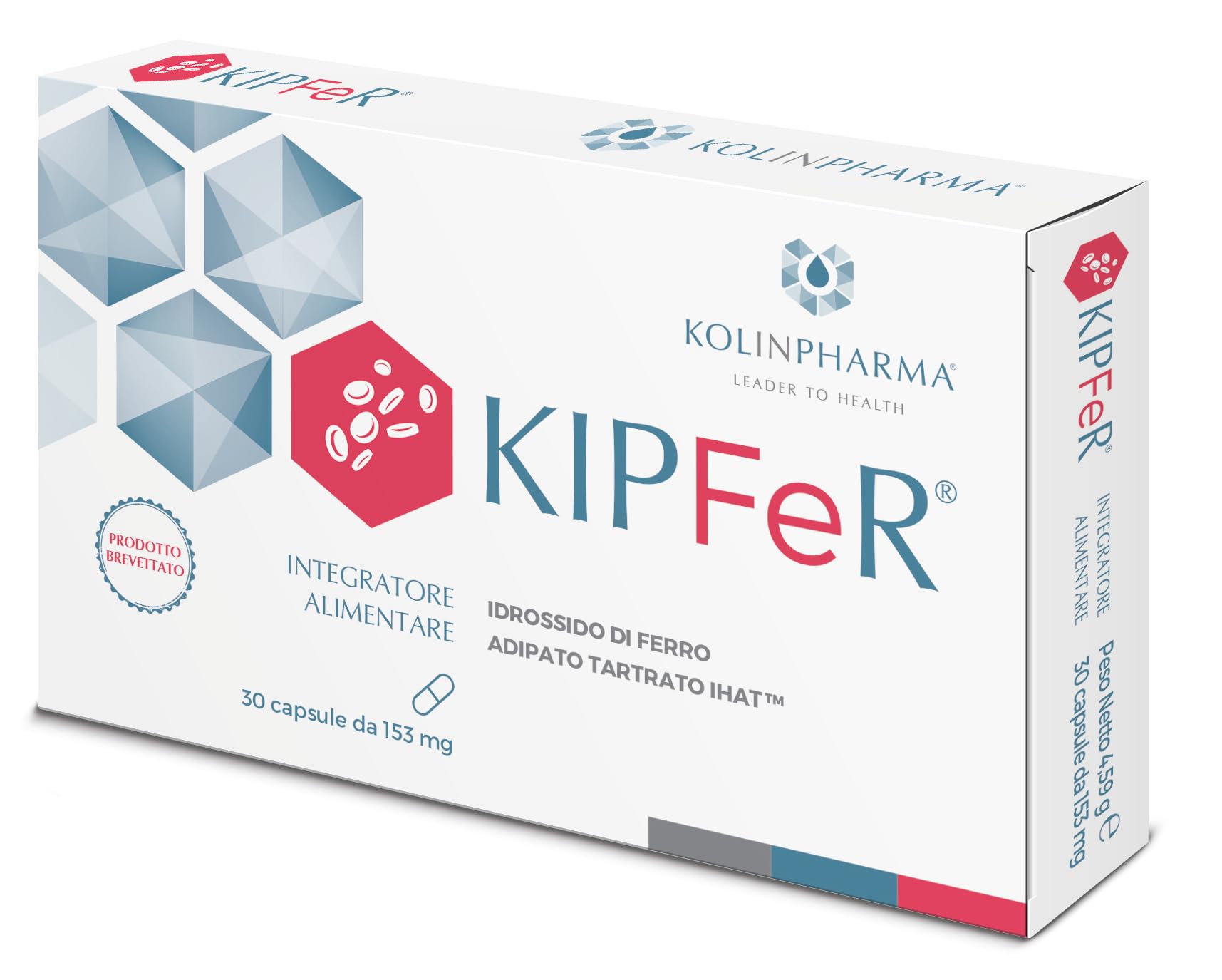KOLINPHARMA® KIPFeR® 30 Capsule – L'integratore alimentare per tutti i casi di aumentato fabbisogno di Ferro